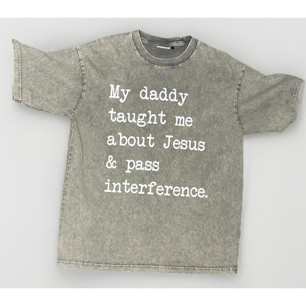 Live Love Gameday Jesus & Pass Interference Tee Small